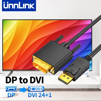 Unnlink Кабель DP-DVI Displayport-DVI 24+1 24+5 Конвертер-адаптер для видеокарты хост-компьютера в монитор