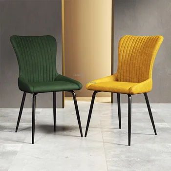 Скандинавские обеденные стулья роскошная спинка для девочек, стул для макияжа для отдыха, современная минималистичная мебель для домашней кухни, обеденный стул TG