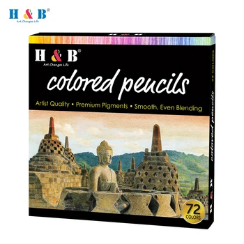 Набор масляных цветных карандашей, предварительно заточенные цветные карандаши для рисования, художественные принадлежности для студентов, художников, рисующих эскизы, Раскраски