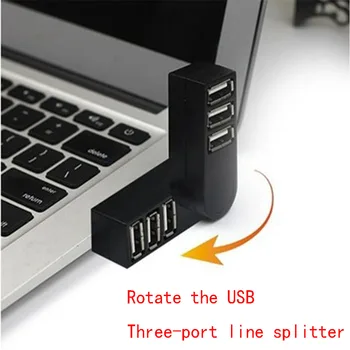 3-в-1 Mini USB 4-Портовый Адаптер Micro USB OTG USB-Концентратор 2,0 Разветвитель Для Зарядки Данных Телефона Для ПК, Компьютера, Автомобиля, Портативных Жестких Дисков