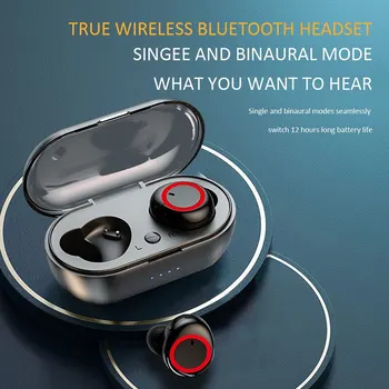 Новые наушники Y50 mini Bluetooth Tws In Ear Bluetooth 5.0 Для занятий спортом для бега, стереокнопки с микрофоном, беспроводные наушники
