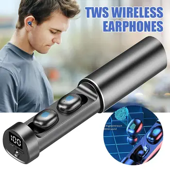 Беспроводная Bluetooth-совместимая гарнитура, музыкальные спортивные наушники, сенсорные наушники для видеоигр TWS, мини-вкладыши для IOS Android