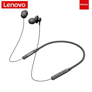 Наушники Lenovo HE05 Bluetooth 5.0, беспроводная гарнитура, наушники с магнитным ободком на шее, водонепроницаемые стереофонические спортивные наушники с микрофоном