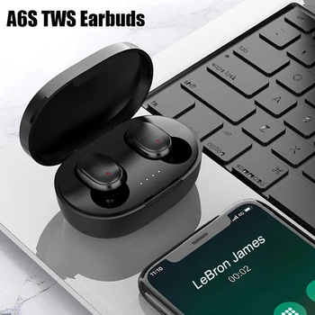 Оригинальная Беспроводная Bluetooth-гарнитура A6S TWS с Микрофоном Air Pro Earbuds для Xiaomi Наушники с Шумоподавлением Bluetooth Наушники
