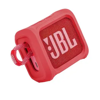 Красочный пылезащитный силиконовый защитный кожный чехол с ремешком для аксессуаров для динамиков JBL GO 3 Go3