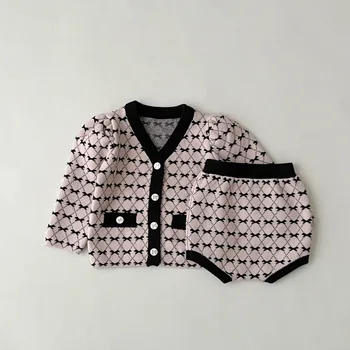 Angoubebe 233S17 Для новорожденных девочек С карманами, дизайнерское пальто, комбинированные короткие штаны В комплектах