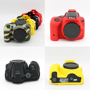 Мягкий Силиконовый Бронированный Чехол Для камеры Nikon D600 D610 D7100 D7200 D7000 D5500 D5600 D7500 D5300 D750 D5200 Защитный Чехол