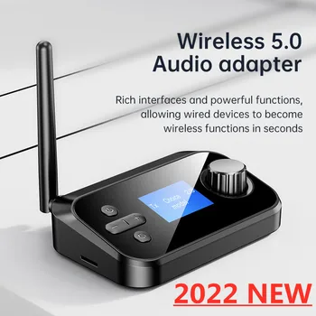 Bluetooth 5.0 Аудиопередатчик Приемник SD Карта Громкой связи Стерео Беспроводной адаптер RCA SPDIF 3,5 мм Разъем Aux для телевизора ПК Автомобиля