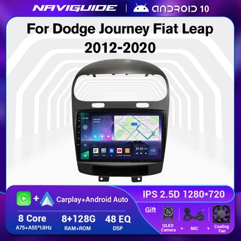 Автомобильные Радиоприемники NAVIGUIDE 2 din Для Dodge Journey Fiat Leap 2012-2020 Android 10 Навигация GPS Мультимедийный Плеер Автомагнитола Головное Устройство