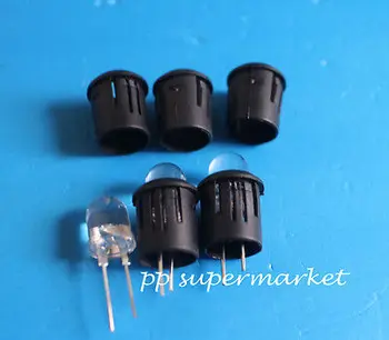 10 мм Черный пластиковый светодиодный зажим-держатель С рамками для чашек Монтажные чехлы