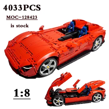 MOC-128423 Classic Racing F90 SP1 и SP2 Спортивный Автомобиль в масштабе 1:8 4033 шт. для 42143 Строительных блоков Игрушки Детские Забавные Игрушки Подарок на День рождения