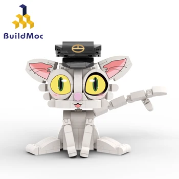BuildMoc Для Аниме-Сериала Suzumed Munakata Daijin Cat Набор Строительных Блоков Souta Стул Кирпичи Игрушки Для Детей Подарок Малышу На День Рождения