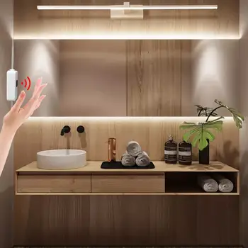 Кухонные светодиодные ленты с ручным интеллектуальным датчиком поворота руки, 5 В USB, Подсветка под шкафом, светильники для спальни, лестницы, шкафа, мебельного декора.