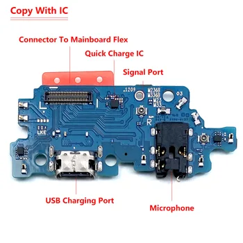 Для Samsung Galaxy M23 5G M236 M33 M336 USB зарядное устройство порт для зарядки док-станция Соединительная плата гибкий кабель