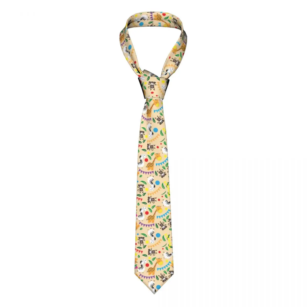 Повседневный галстук в виде животных со стрелками, тонкий галстук для мужчин, мужские аксессуары, простота для вечеринки, официальный галстук