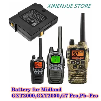 Аккумулятор для двусторонней радиосвязи 7,4 В/1200 мАч BATT12Li для Midland GXT2000, GXT2050, G7 Pro, Pb-Pro