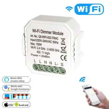 DIY Smart WiFi LED Light Dimmer Switch Smart Life Controller /Приложение Дистанционного Управления Работает с Amazon Alexa Google Home