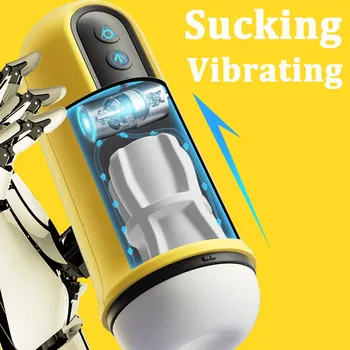Электрический насос, автоматический сосущий мужской мастурбатор, искусственная вагина, настоящая киска, вибрирующие секс-игрушки для мастурбации для мужчин