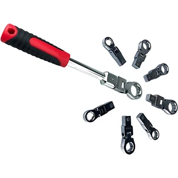 Набор гаечных ключей 9-19 мм из 8 частей, Многофункциональный шестеренчатый ключ, комбинированный гаечный ключ с храповиком, Ручной инструмент