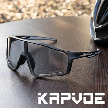 2023 Kapvoe Фотохромные Велосипедные Очки MTB Солнцезащитные Очки для Мужчин Женщин Спортивная Скоростная Дорога Горный Велосипед Велосипедные Очки Goggle
