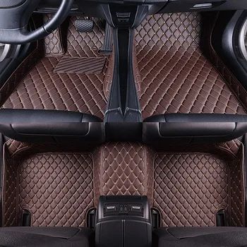 Изготовленные на заказ кожаные автомобильные коврики для Volvo V60 2020 Автоаксессуары Tapete Automotivo Para Carro для укладки интерьера