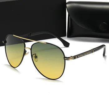 Дневные и ночные Фотохромные поляризованные солнцезащитные очки для мужчин и женщин, Брендовый дизайн, Роскошные Солнцезащитные очки для вождения, Модные Классические мужские очки
