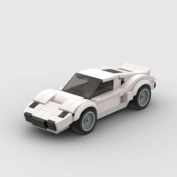 MOC GT40 Белый (M10162) Строительные блоки с совместимой сборкой модели Lego, подарочные игрушки