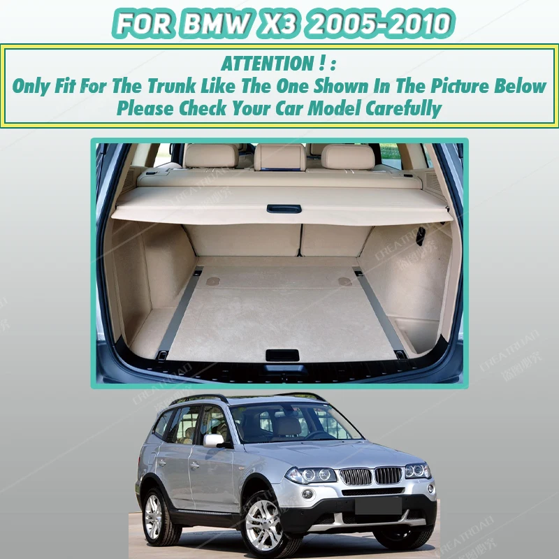 Коврик в багажник автомобиля APPDEE для BMW X3 E83 2005 2006 2007 2008 2009 2010 Ковер для грузового лайнера, детали интерьера, аксессуары, чехол