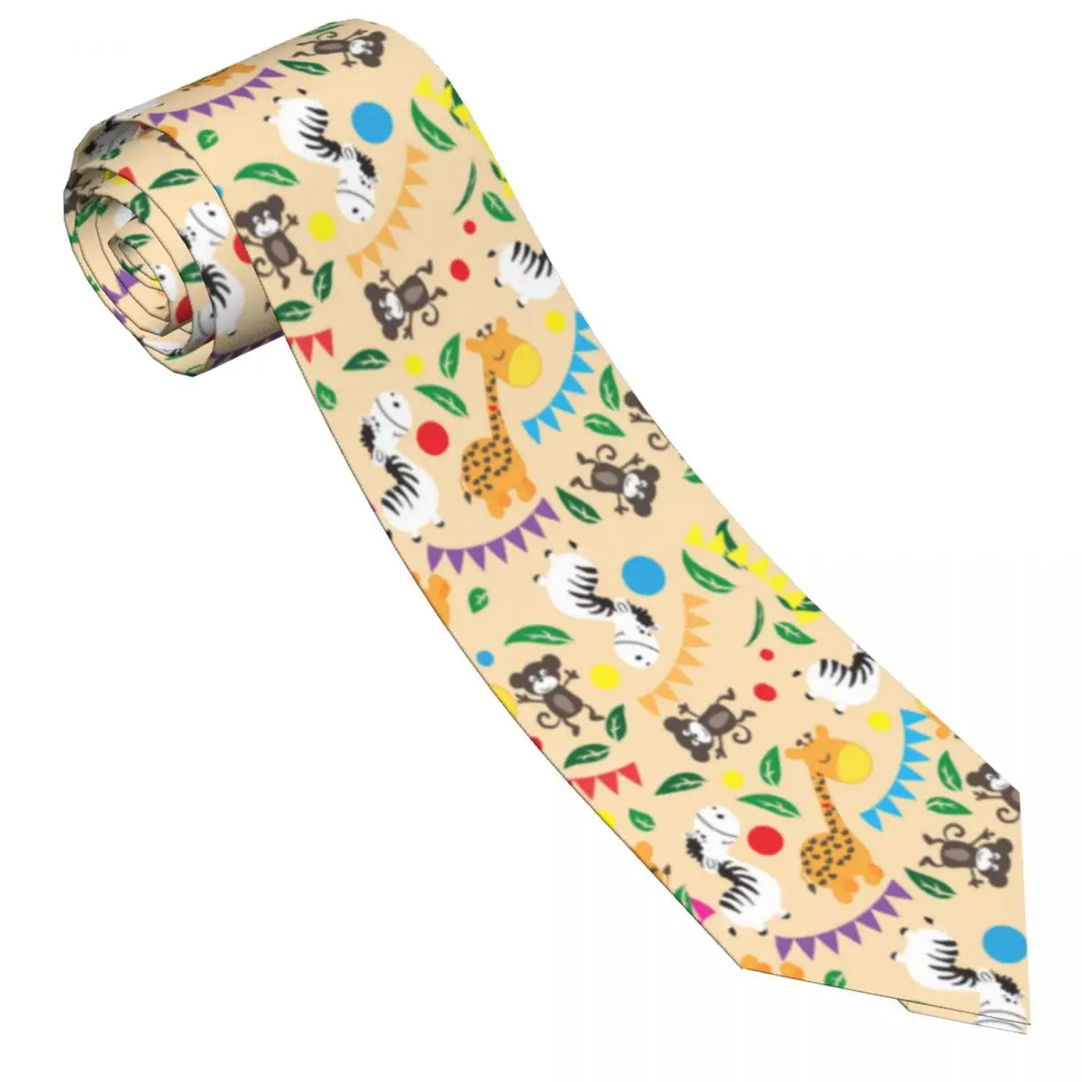 Повседневный галстук в виде животных со стрелками, тонкий галстук для мужчин, мужские аксессуары, простота для вечеринки, официальный галстук