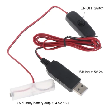Тип C USB до 4,5 В LR6/AM3/AA Аккумуляторный отсекатель для светодиодной подсветки, Радиоэлектронная игрушка, Детская клавиатура, Пианино