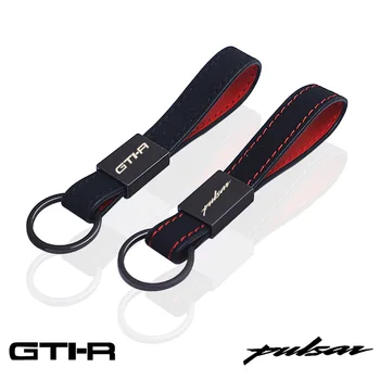 автомобильный брелок для ключей кожаный брелок для Nissan Pulsar gtir gti-r Автомобильные аксессуары