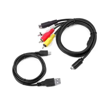 Кабель для синхронизации данных AV A /V TV Video + USB для SONY DCR-SR37/e DCR-SR46/e DCR-SR47/e