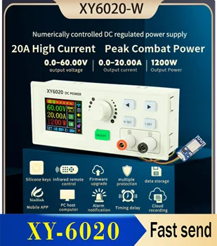 XY6020 регулируемый с ЧПУ источник питания постоянного тока с регулируемым постоянным напряжением и поддержанием постоянного тока 20A/1200 Вт понижающий модуль