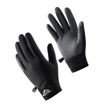 Зимние перчатки для занятий спортом на открытом воздухе на все пальцы, перчатки для фитнеса с защитой от скольжения и столкновений, впитывающие пот и износостойкие