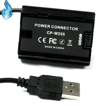 Соединитель постоянного тока USB к Фиктивному Аккумулятору CP-W235 NP-W235 для камеры Fuji X-T4 XT4