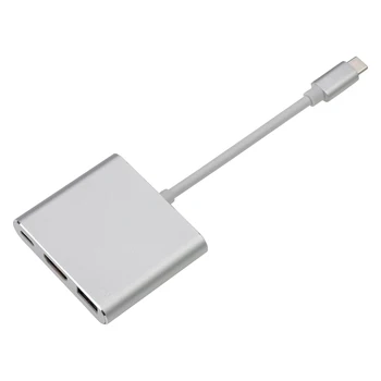 Конвертер, совместимый с USBC/HDMI /USB3.0 /Type C, концентратор Type-C для Macbook Air Pro Samsung Huawei Mate 20