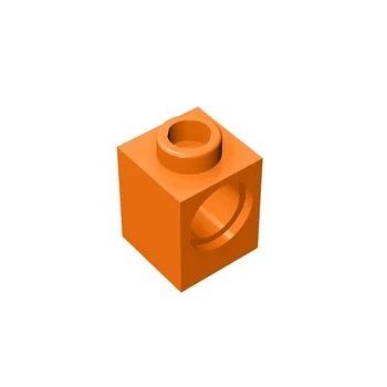 Строительные блоки EK, совместимые с Lego 6541 Технический кирпич 1 x 1 с отверстием MOC Аксессуары, детали, набор для сборки кирпичей DIY