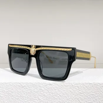 Девушки, Роскошные Брендовые Дизайнерские Женские Высококачественные Преувеличенные Модные Стильные Однотонные Солнцезащитные очки в оправе из смолы для взрослых