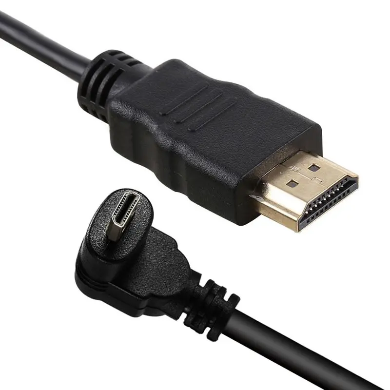30-сантиметровый разъем Micro-HDMI под прямым углом к разъему HDMI (90 градусов)-поддерживает 4k
