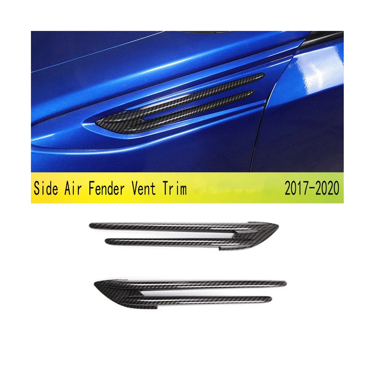 Накладка на боковое воздушное крыло автомобиля из углеродного волокна для Subaru BRZ 2017-2020