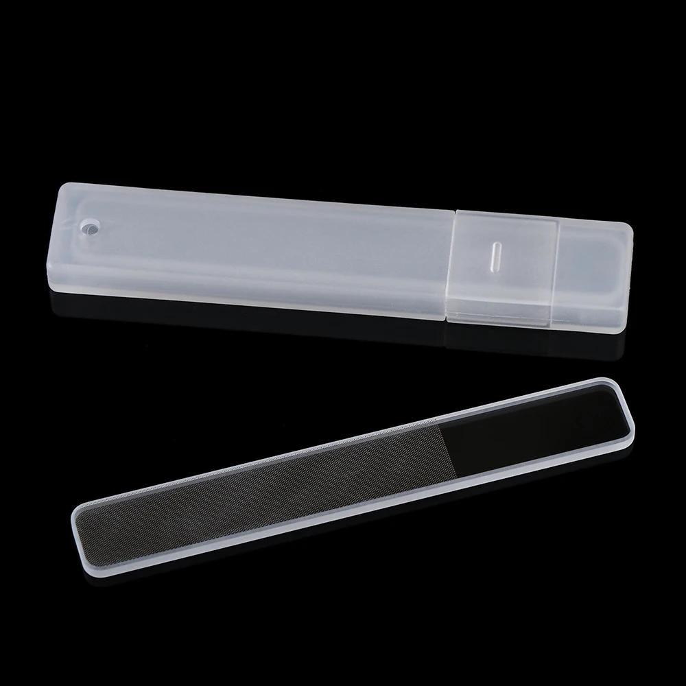 Пилочка для ногтей из нано-полированного стекла, 1 шт, Прозрачная, для шлифовки ногтей, Безвредный, моющийся Профессиональный инструмент для красоты ногтей