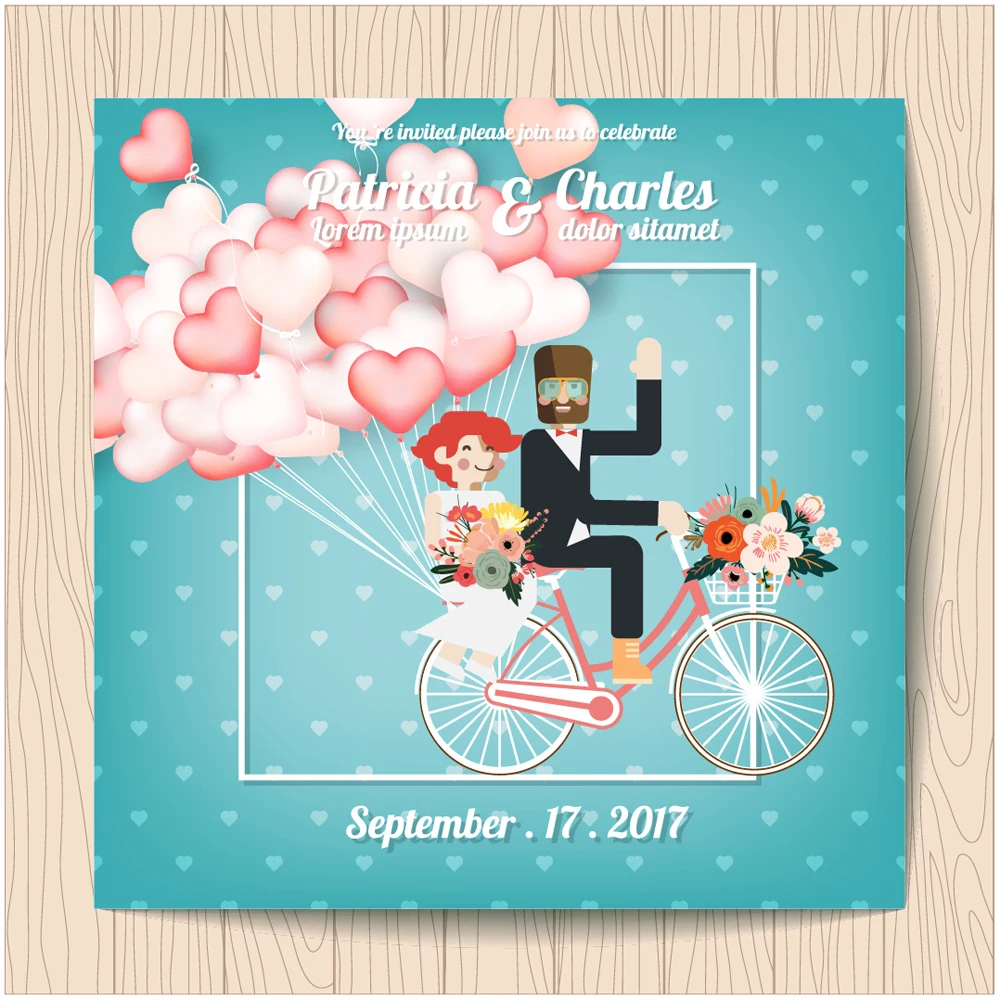 открытка с благодарностью, Поздравительная открытка с приглашением на свадьбу в любовной тематике, добавьте имя 6x6cm100 кусочков бумаги по 300 г