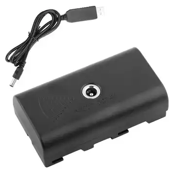 Адаптер питания Фиктивный Аккумуляторный Соединитель с USB-Кабелем для Аккумулятора F550 F570 F770 F750 F970 F990