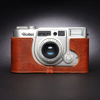 Дизайн для камеры Rollei AFM35 Fujifilm Klasse W Klasse S Ручной работы, чехол для камеры из натуральной кожи, полуприкрытая сумка