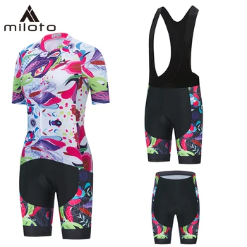 Miloto Pro Велосипедные комплекты Женская Летняя велосипедная одежда для Mtb, дышащая велосипедная одежда для триатлона, шоссейных гор, велосипедная одежда, комбинезон-Скинсьют
