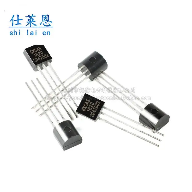 5шт GX1820 TO-92 Программируемый чип датчика температуры одиночной шины с разрешением ± 0.4 ℃