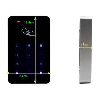 125 кГц RFID Автономный Контроллер Доступа 13,56 МГц Кард-Ридер Клавиатура Wiegand входной Дверной Замок 1000 Сенсорная Подсветка Пользователя