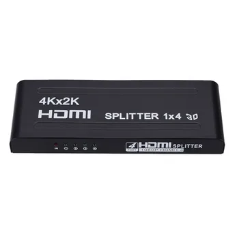 Горячий Портативный 1,4 HDMI Разветвитель-Ретранслятор Усилитель 1080P 4Kx2K 3D 3,2 Гбит/с 1 В 4 Выхода