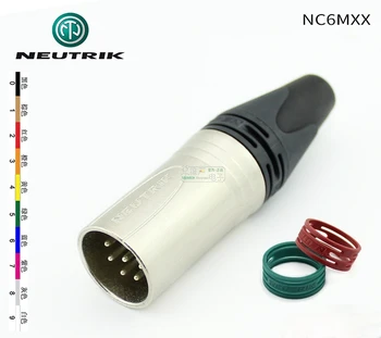 Швейцарский NEUTRIK NC6MXX с шестиконтактной головкой XLR, XLR-сбалансированный 6-контактный разъем cannon для подключения аудиоразъема