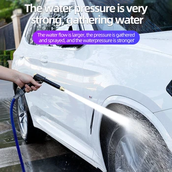 Портативный автомобильный водяной пистолет высокого давления для чистки автомойки, шланга для полива сада, спринклерной пены, водяного пистолета Оптом